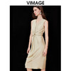 VIMAGE纬漫纪夏季新款V领时尚收腰显瘦无袖连衣裙V2107722 商品缩略图1