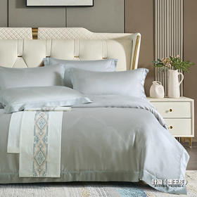 鑫缘 柔爽天丝银丝提花四件套 DXC7418