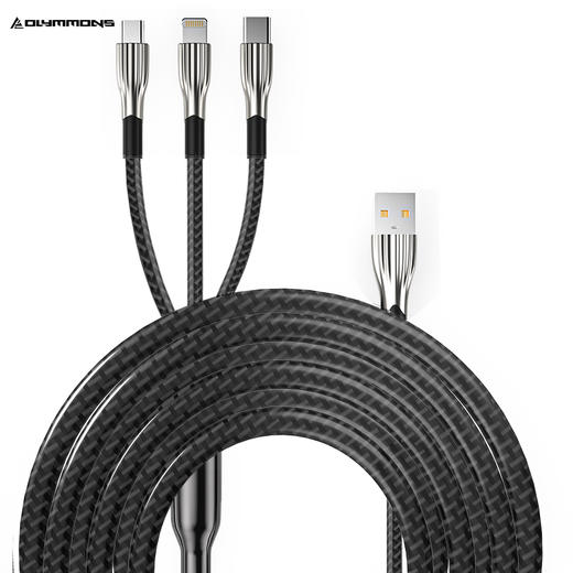 错山OLYMMONS锌合金三合一超级快充数据线Z-04 商品图9