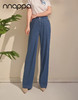 天丝斜纹冷感休闲松紧大阔腿裤PA29280 商品缩略图1