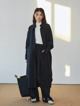 Vitatha番塔塔/23AW-TX05/休闲春樱粉长袖衬衫裙罩衫