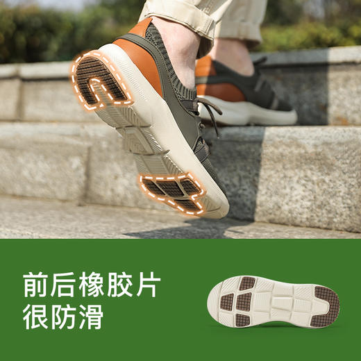 Pansy日本男士新款鞋飞织春秋透气休闲软底舒适男款百搭软底1085 商品图3