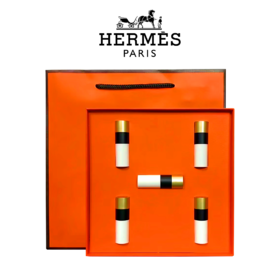♛♛【买即送护手霜+礼盒礼袋】Hermes爱马仕口红小样礼盒1.5g*5支
