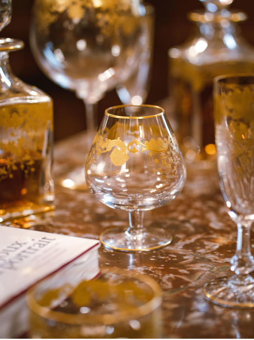 【已售】独角鹿西洋古董二十世纪初期法国出品描金水晶酒具套件 商品图2