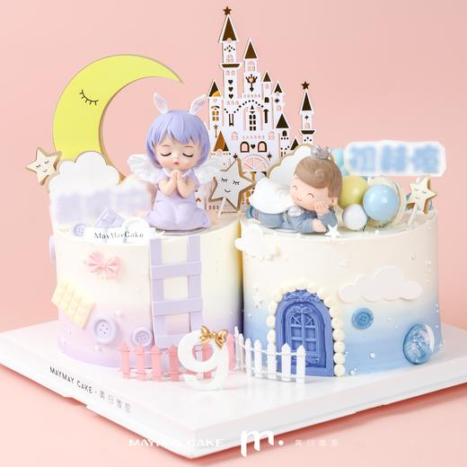 【3651】双胞胎·天使城堡蛋糕 商品图0