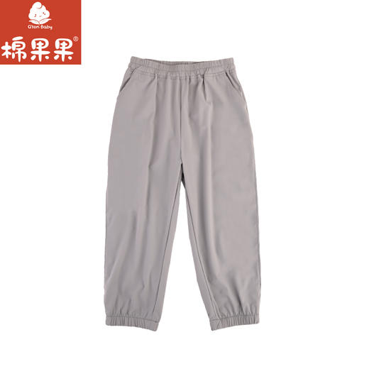 棉果果夏季新品男童灰色防晒速干弹力梭织长裤M212200324308 商品图5