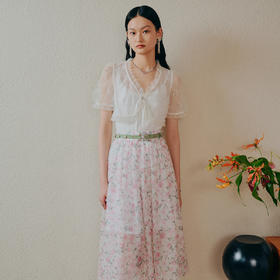 法式浪漫复古氛围感针织毛衫夏季上衣MC88SW268A10