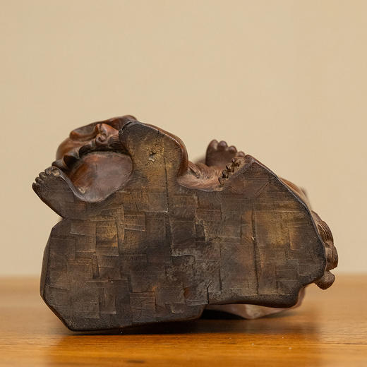 清 黄杨木雕戏狮罗汉 商品图3