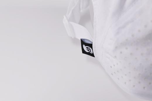 严素全顶帽 打气鼓劲加油几乎全白硬帽檐可调头围运动全顶帽健身跑步徒步 商品图9