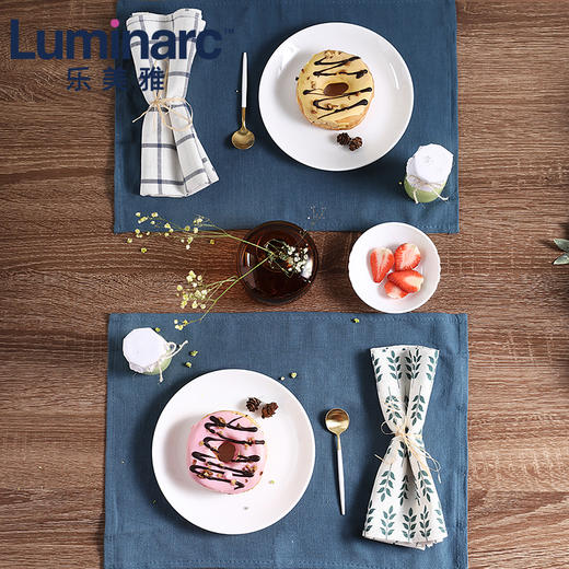 【耐摔耐高温】乐美雅迪瓦丽钢化玻璃白玉瓷餐具米饭碗面碗汤碗沙拉碗家用10件套 商品图3