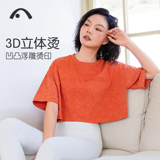 2024爱暇步春夏新品瑜伽运动健身跑步外穿短袖A24032CT 商品图4
