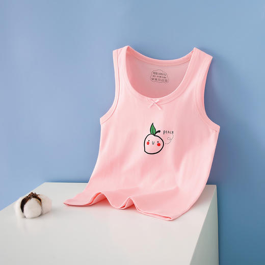【39.9/任选2件！】夏儿童背心 精梳棉莱卡男童 卡通印花简约无袖 女童卡通上衣打底 童趣设计 清凉一夏-QQ 商品图12