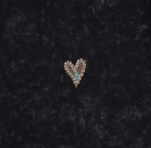 24C065夏季新款经典扎染POLO衫爱心男士宽松休闲短袖复古时尚百搭T恤 商品图3