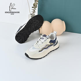 2024年经典鲨夏季新款平底系带男士日常通勤休闲鞋跑步鞋KF05-D14011