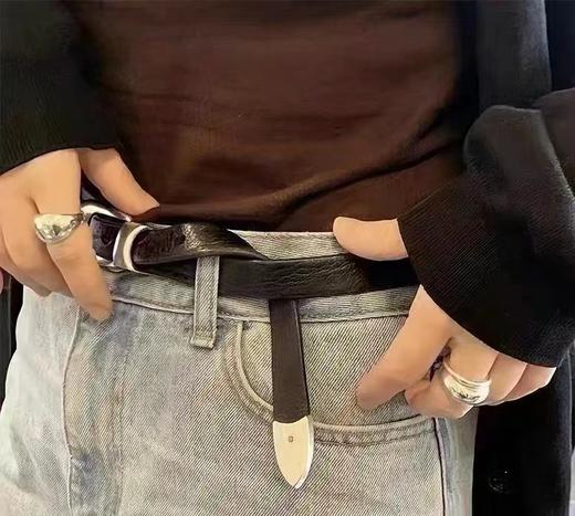 纯原可进出柜品质 C家经典钢口手磨双面胎牛腰带 商品图11