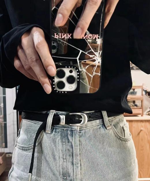 纯原可进出柜品质 C家经典钢口手磨双面胎牛腰带 商品图13