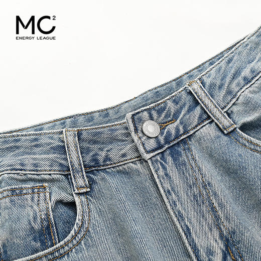 时尚休闲宽松烫钻阔腿牛仔裤N4221610 商品图1