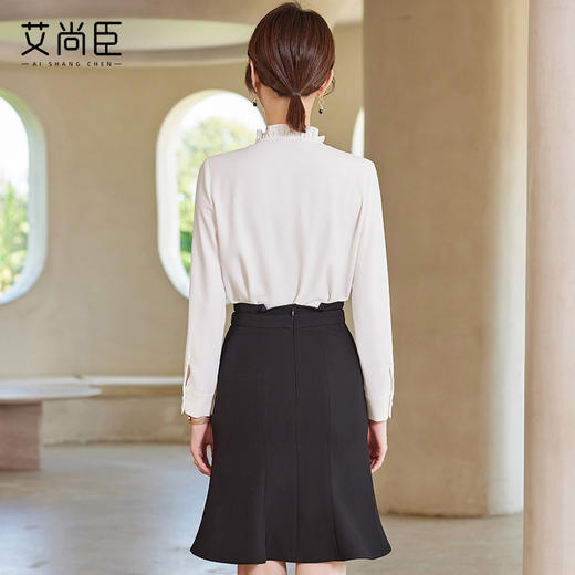 白色衬衫女春秋2024新款气质休闲女士高级感小个子职业百搭OL衬衣 商品图4