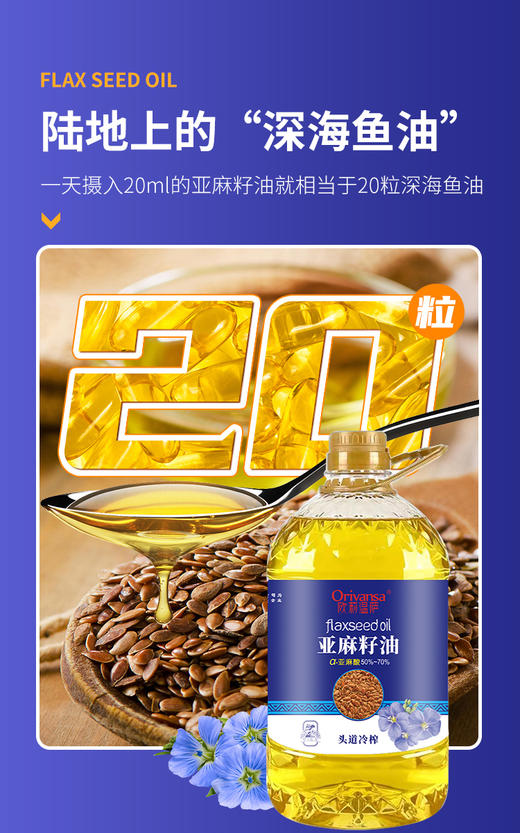 CD欧莉温萨纯亚麻籽油 商品图2
