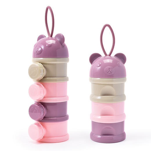 【独立分装超省心！】便携婴儿奶粉盒 大容量彩色多层辅食盒 独立分层奶粉格外出储存盒 商品图10