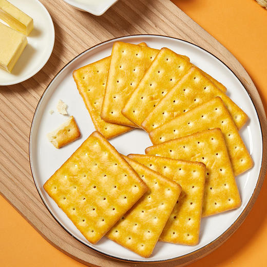 圆荣圆600g开心克力架海盐芝士味苏打饼干 办公室休闲零食茶点 商品图3
