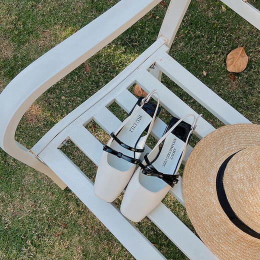 BIUCILI「乖巧又反叛」 原创设计师蝴蝶结甜酷玛丽珍凉鞋后空女单鞋 商品图5