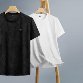 【新款DPF】大依优型大码短袖T恤圆领加肥加大男装大号大码上衣男士休闲半袖夏季