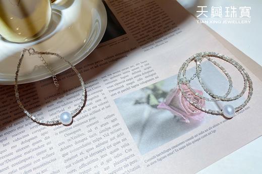 纯银碎银子天然珍珠手链女生轻奢小众精致 商品图3