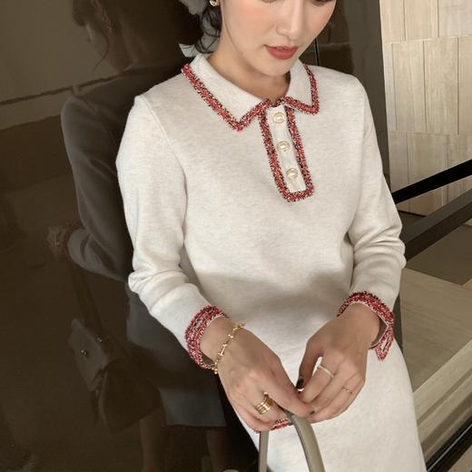 欧芮儿春新款两减套小香风时尚套女长袖上衣+显瘦半身裙 商品图8