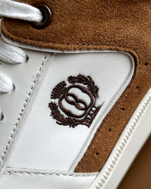 现货 THS 3.30-限时 巴里家 男士小牛皮拼接休闲运动鞋 2色 QZ081 商品图5