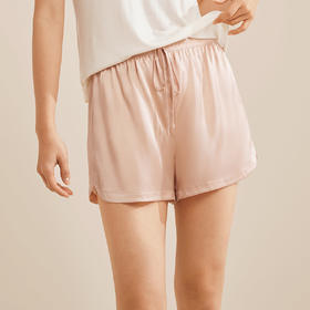 金三塔100%桑蚕丝舒适凉感女真丝熊猫印花家居服短裤  YSFDB903