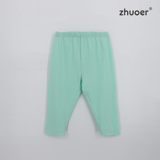 【夏款针织打底裤】卓儿女童纯棉针织打底裤松紧腰舒适透气裤子 商品图0