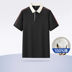 【100%棉】【新款DPF】大依优型大码短袖Polo衫翻领加肥加大男装大号大码上衣男士休闲半袖夏季