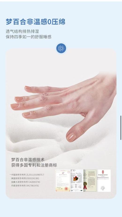 【春上新】10楼 梦百合 曲姿0压凝露枕（65*40*11/8.5cm) 吊牌价999元/只 活动价849元/只 商品图3