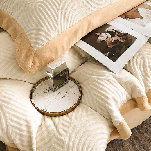 红秀世纺 防静电德绒四件套 高级米HX2308-T002 商品图3