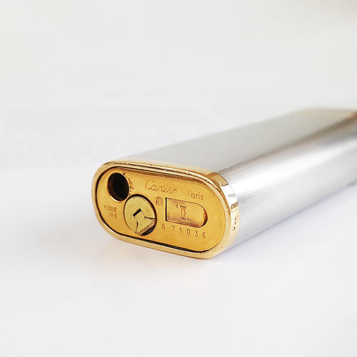 【85新】CARTIER 卡地亚 18K拼色金拉丝竖纹简约打火机 080221LV01 商品图2