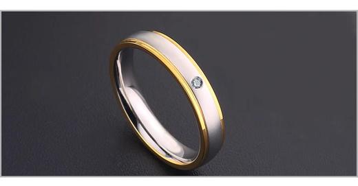 女时尚个性钛钢玫瑰金ins冷淡风小众日系轻奢不掉色（备注圈号） 商品图1