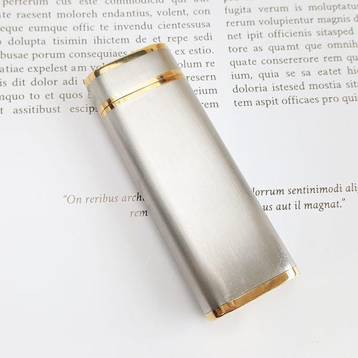 【85新】CARTIER 卡地亚 18K拼色金拉丝竖纹简约打火机 080221LV01 商品图1