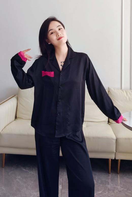 银泰百货供货95软冰丝贡缎冰岛丝睡衣套装 商品图11