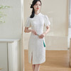 2025夏季新中式提花改良旗袍裙气质开叉连衣裙1474 商品缩略图2