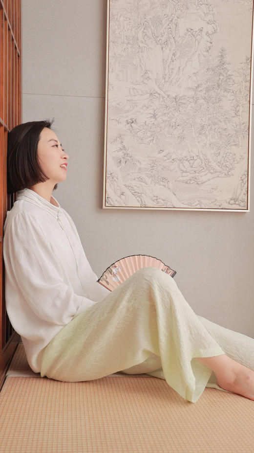 【抖音专属】【和光同尘】立领小衫（24708271山矾） 商品图1