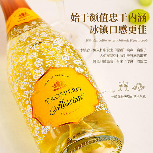 【5项金奖加持】富铂甜型起泡酒葡萄酒 西班牙拉曼恰法定产区 7%vol 商品图7
