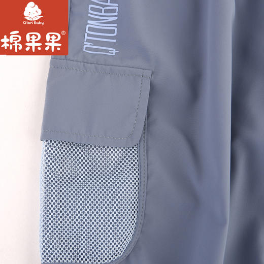 棉果果夏季新品深蓝男童弹力梭织七分裤M212201324311 商品图2