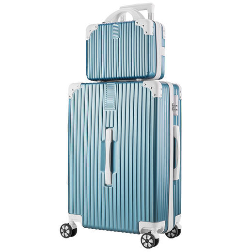 ALBB-高颜值时尚行李箱女子母箱万向轮24寸学生耐用密码拉杆箱 商品图4
