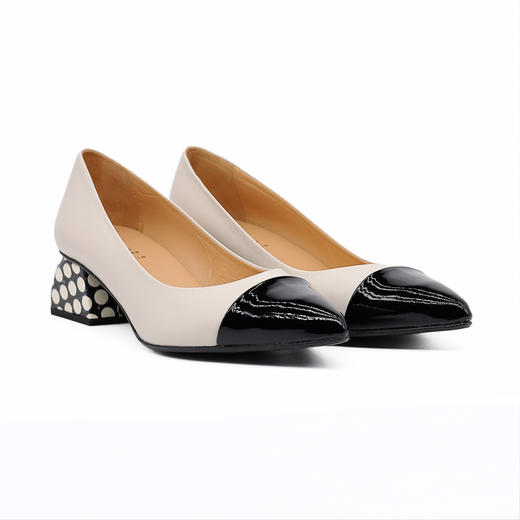 #限时特价#西班牙原产优雅舒适女款时装鞋黑色/白色5943 商品图7