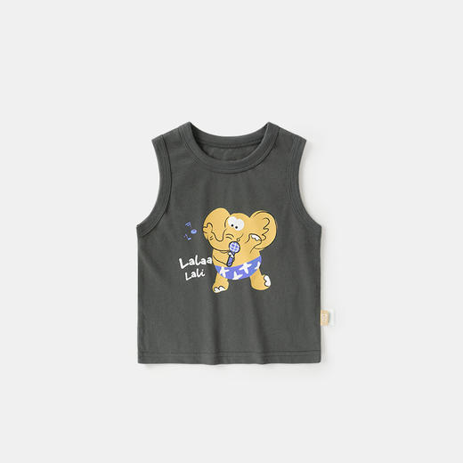 59.9/任选2件！【卡通印花，萌趣可爱！】儿童婴儿衣服纯棉背心无袖T恤，夏装男童儿童女童宝宝上衣夏季-QQ 商品图11