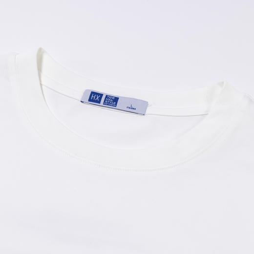 【断码清仓】HX 夏季圆领短袖T恤S102423000101/02 商品图5