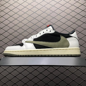 夏日特惠💰600 纯原版本 # Travis Scott x Air Jordan 1 Low " Olive " 黑绿橄榄