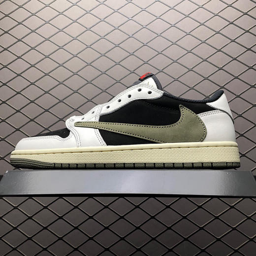 夏日特惠💰600 纯原版本 # Travis Scott x Air Jordan 1 Low " Olive " 黑绿橄榄 商品图0