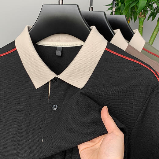 【100%棉】【新款DPF】大依优型大码短袖Polo衫翻领加肥加大男装大号大码上衣男士休闲半袖夏季 商品图2